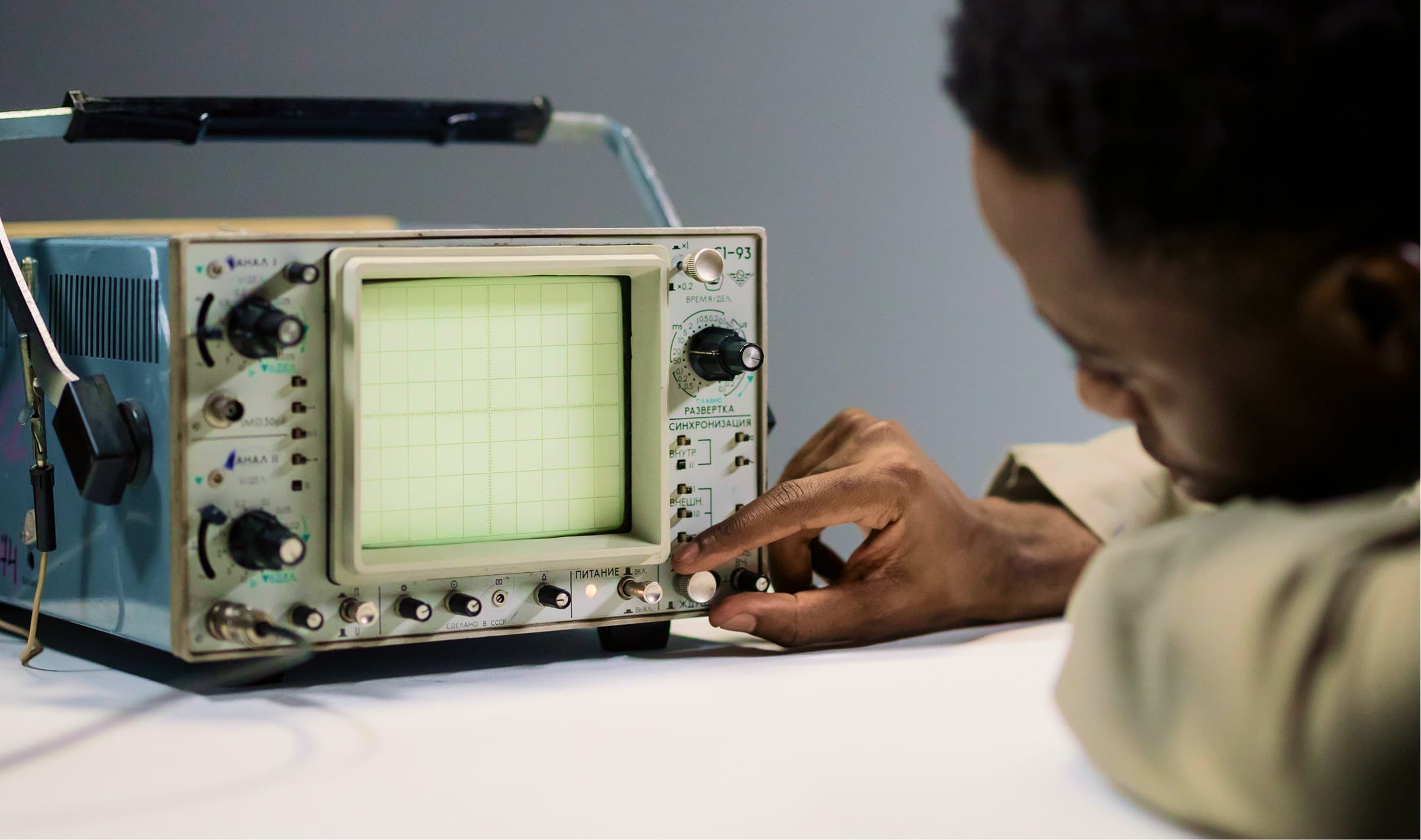 First experiments in speech synthesis — photo